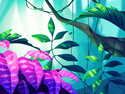 Welcome to the Jungle! 2d after effects animation concept art design illustration jungle motion graphics nature photoshop