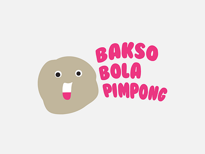 Bakso Bola Pimpong branding design illustration logo typography vector