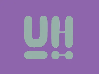 Uh Oh hand drawn lettering typography valentines day