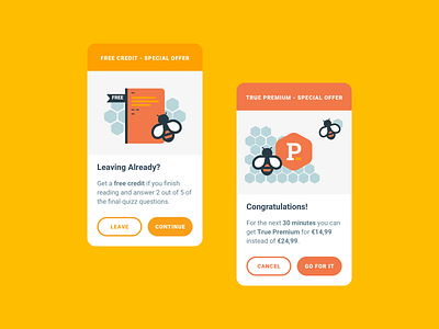 Premium offer learning app ui ux