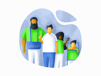 Dream Team! dream team graphic design illustration man minimal movers moving person simple team textures woman