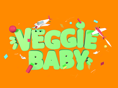 Veggie Baby - Branding & Packaging 3d art 3d letters 3dlogo brand identity colorful kids branding kids packaging logo logo design logo ideas logo inspiration logo kids minimal packaging