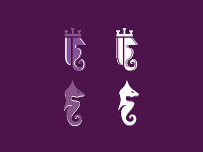 SeaHorse creative design illustration logo modern unique