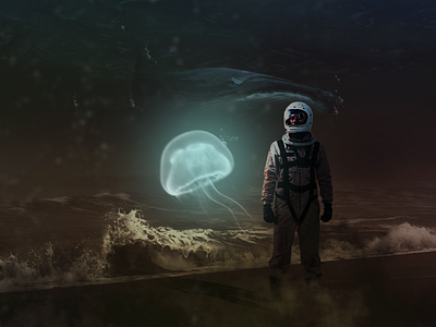 Light art design digital 2d illustration manipulation