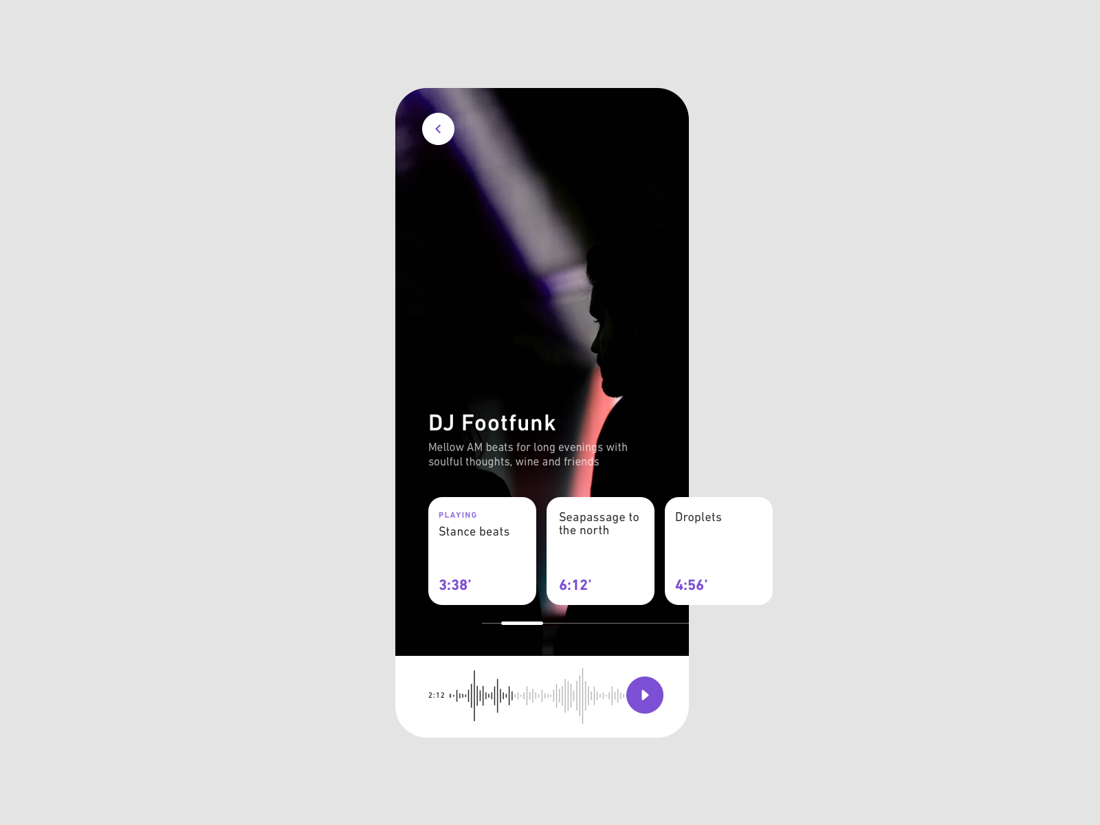 Example of Waves music Player