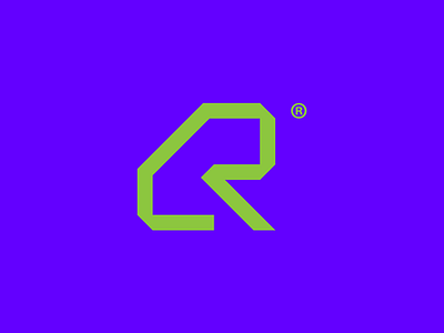 R + 🐸 animal design frog logo logotype minimalism minimalistic monogram r