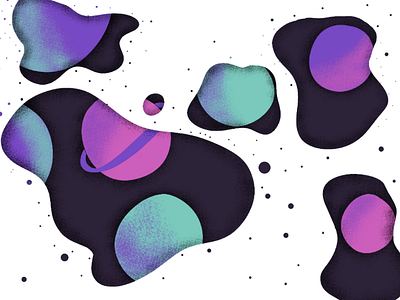 Space Rip Illustration gradient illustration noise space texture