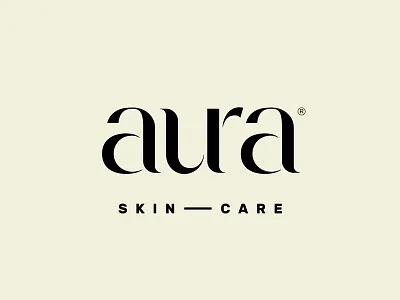 Aura aura cosmetics elegant fashion fusion health lettering logo logotype moon skincare typography