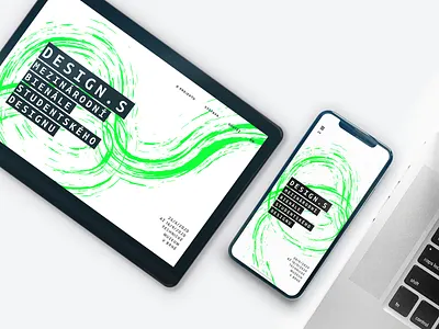 Design.s brush homepage interface design responsive ui vector web