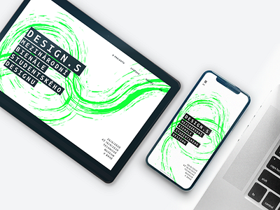 Design.s brush homepage interface design responsive ui vector web