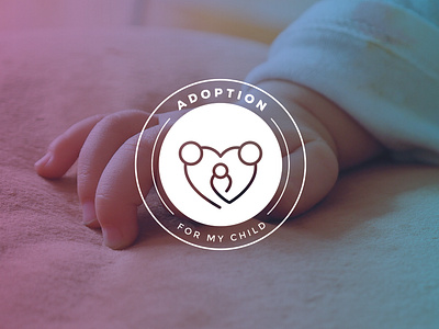 Adopting organization Logo design adoption adult child child care clean couple creative design father gay heart line logo love motherhood organisation parents smart unisexual vector