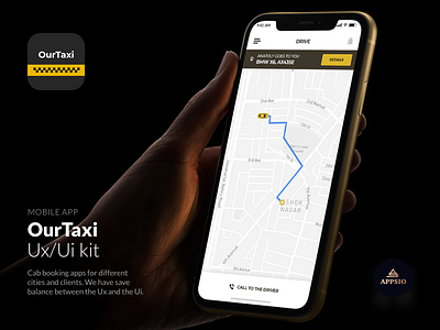 Ourtaxi App app applicatiom appsio call car design drive driver goes icon ios iphone mobile ourtaxi symonikoleg ui uikit uikits ux uxkit