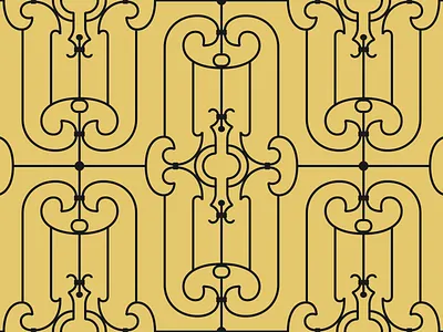 #Portalesilustrados - Av. Nuevo León 114 doors illustration ironwork pattern pattern design portalesilustrados portals puertas