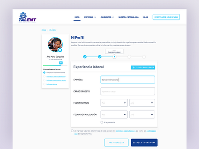 Application Form design desktop form human resources jobsite responsive ui ux