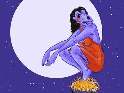 Dog Star Woman dark goth sirius surrealism woman