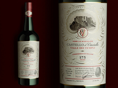 Castello de Vinciullo Label Design branding creative agency illustration label design wine bottle