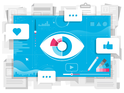 Think Visually conversation data data visulization design eye illustration illustrator infographic infographic design like pie chart visual