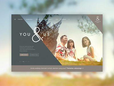 Damai Putra Group Landing Page corporate damai putra group definite desktop home kota harapan indah landing page ui uidesign user interface ux web design website