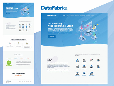 Datafabricx landing landing page ui ux web website