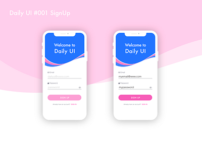 Daily UI #001 Sign Up