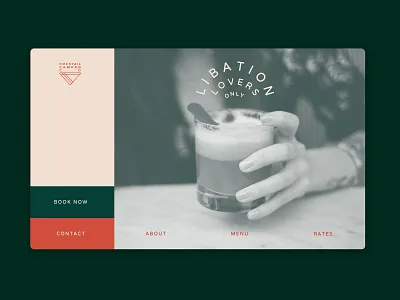 Cocktail Camper Co Website branding design illustration logo typography ui web