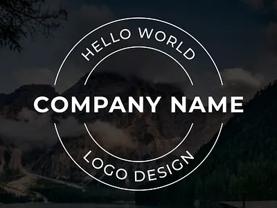 Logo Design circle logo photoshop round logo