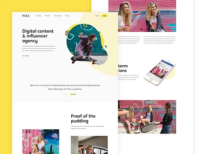 Social Reblz - Digital Content & Influencer Agency blog cases clean design interaction interface landingpage ui ux web webdesign website