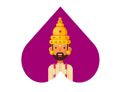 Bengali Groom bangoli bengali character design flat geometrical groom illustration indian culture indian groom man vector