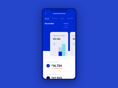 Financial Mockup app ios design ui design ux design visual