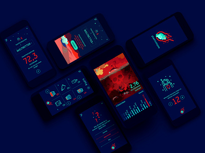 Plasticalypse app appicon blue hackathon mockup plastic red savetheworld screendesign ui ui ux ux waste