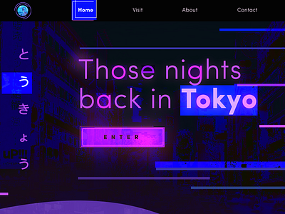 Tokyo web fun landing web webpage