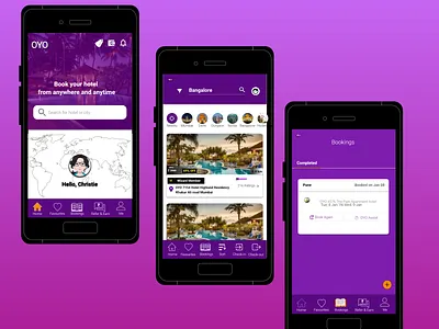 OYO mobile app re-design app design ui ux