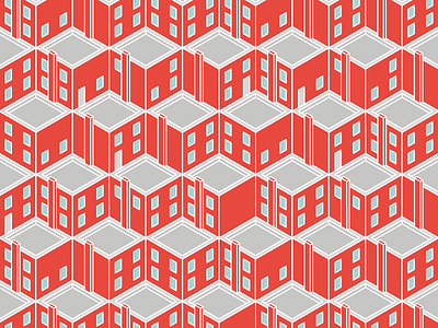 Baťa houses bata czech czech republic czechia czechoslovakia design house illustration isometric isometric illustration pattern vector zlin zlín