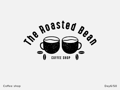 The Roasted Bean - day 6 - Daily Logo Challenge brandidentity branding brandlogo design flat graphic design graphicdesign icon identity logo logodesign logodesigner logoinspiration logomark logos logotype mark minimal typography vector