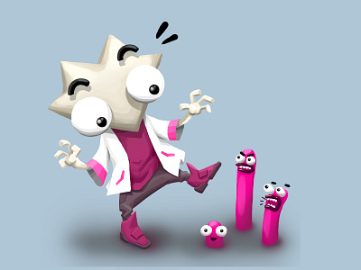 Science of creativity animation art arthouse cartoon character design einstein energy arthouse funky graphics illustration pink product science science fiction science illustration trendy typography ui vector