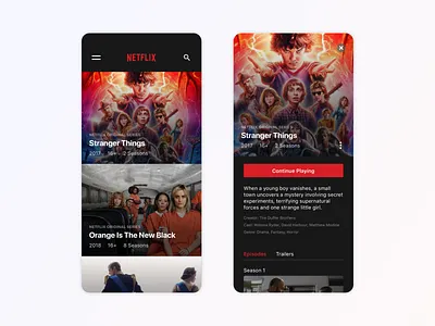 Daily UI - Netflix & Chill app branding clean concept dailyui design inspiration minimal netflix stream ui ui design ux ux design video