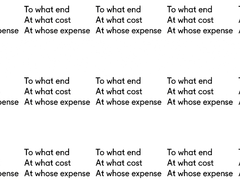 To what end font gif isometric loop minimal typography