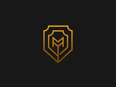 Letter M exploration arrow badge branding crest design high end letter letter m logo luxury m shield vector