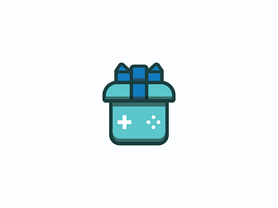 Lootbox Logo Concept blue box brand identity branding game icon identity logo logo design mark minimalist modern