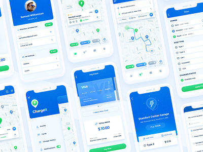 ChargeIt app app application ios mobile ui