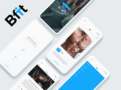 Bfit bfit business clean app design fitness product design ui workout schedule