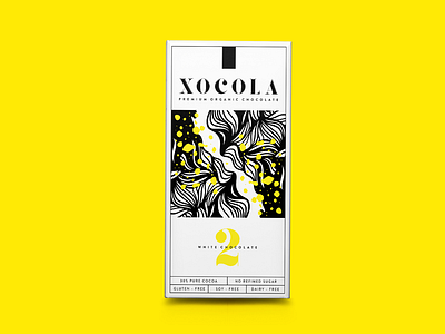 XOCOLA Organic Chocolate branding candy chocolate chocolate bar cocoa creative desert design fun graphic design illustration logo logo design logotype packaging packaging design sweets typography vector yellow