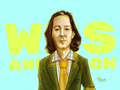 Portrait 6/50 digital illustration digitalart drawing illustration portrait drawing wes anderson