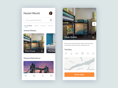Hostel world design iphonex sketch travel