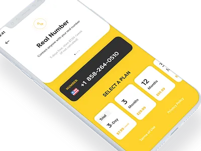 E-SIM iOS App - Plans app calls ios iphone x mobile app design phone number photoshop plans sketch ui design ux design
