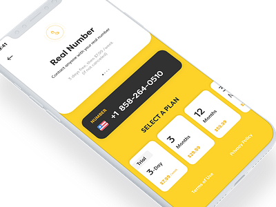 E-SIM iOS App - Plans app calls ios iphone x mobile app design phone number photoshop plans sketch ui design ux design