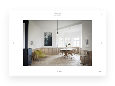 H O L Z R A U S C H - Webdesign artdirector brand concept design designer interface logo minimal shop ui ux