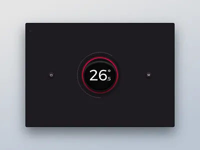 Smart Home GUI app concept control futuristic gauge graphical gui home house interface mobile remote settings smart temperature ui user ux xd