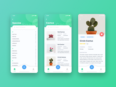 Plant App app app design clean ios iphone x simple ui ui ui ux ux