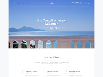 Quiero - Beauty Spa & Wellness Resort minimal ui web web design wordpress